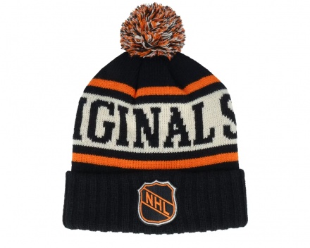 Mössor - American Needle NHL Pillow Line Knit (svart/vit/orange)