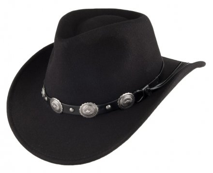 Hattar - Jaxon Hats Tombstone Cowboy Hat (svart)
