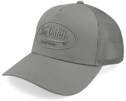Keps - Von Dutch Rubber Logo Trucker (grå)