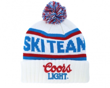 Mössor - American Needle Coors Light Pillow Line Knit (vit)