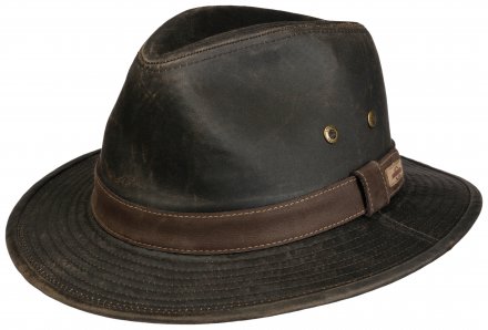 Hattar - Stetson Traveller Cotton/Polyester (mörkbrun)