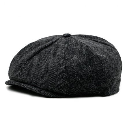 Gubbkeps / Flat cap - Gårda Buckley Newsboy Cap (svart)