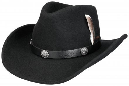 Hattar - Stetson Nogales Western Woolfelt (svart)