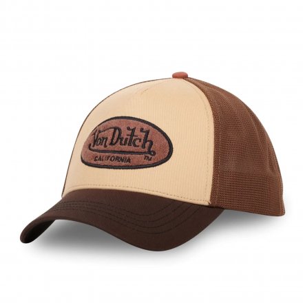 Keps - Von Dutch Oval Patch Trucker (brun/beige)