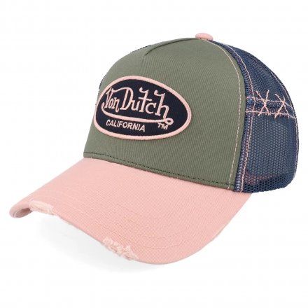 Keps - Von Dutch Oval Patch Trucker (rosa/multi)