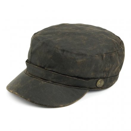 Gubbkeps / Flat cap - Jaxon Hats Weathered Cotton Army Cap (brun)
