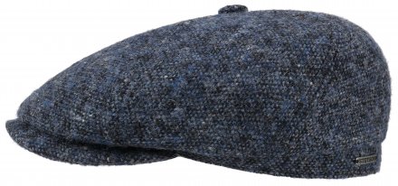 Gubbkeps / Flat cap - Stetson Donegal Tweed Newsboy Cap (blå)