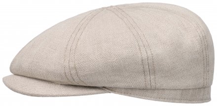 Gubbkeps / Flat cap - Stetson Hatteras Sustainable Linen (beige)