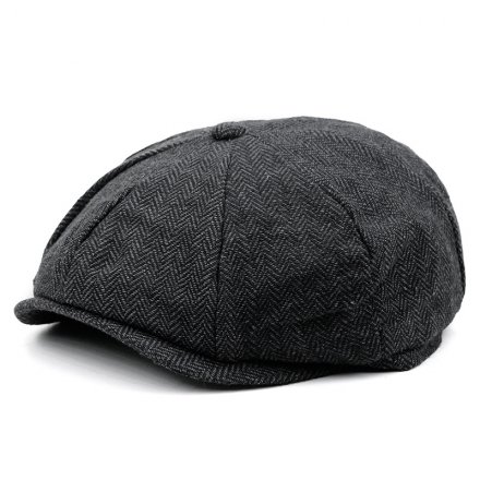 Gubbkeps / Flat cap - Gårda Yates Flatcap (mörkgrå)