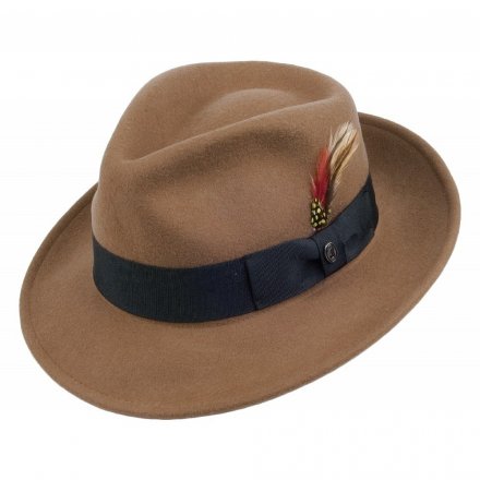 Hattar - Crushable C-Crown Fedora (ljusbrun)
