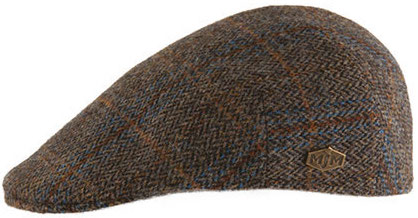 Gubbkeps / Flat cap - MJM Country Harris Tweed (brun)