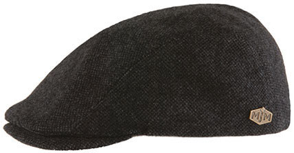 Gubbkeps / Flat cap - MJM Daffy Eco Merino Wool (antracit)