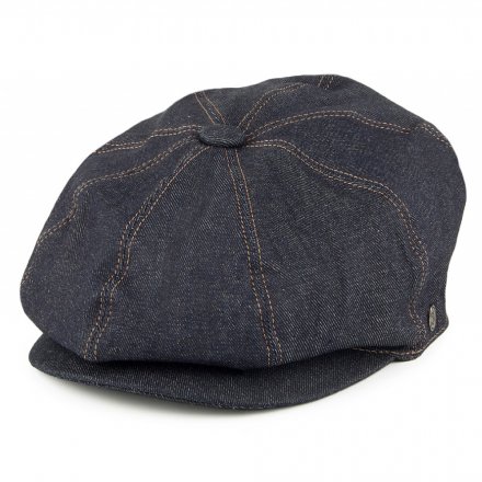 Gubbkeps / Flat cap - Jaxon Denim Newsboy Cap (mörkblå)
