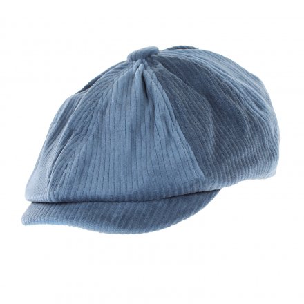 Gubbkeps / Flat cap - Gårda Belmont Corduroy Newsboy Cap (blå)