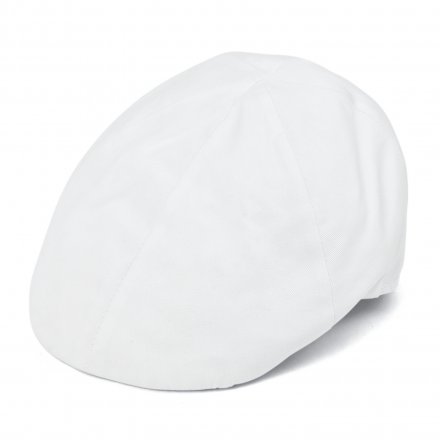 Gubbkeps / Flat cap - Gårda Vico Cotton Flat Cap (vit)