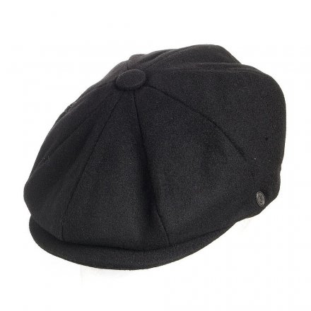 Gubbkeps / Flat cap - Jaxon Harlem Newsboy Cap (svart)