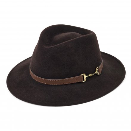 Hattar - Gårda Braga Wool felt Fedora (brun)