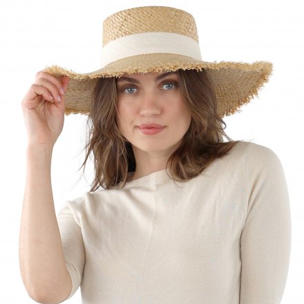 Stråhatt - Gårda Cadiz Sun Hat (natur/offwhite)