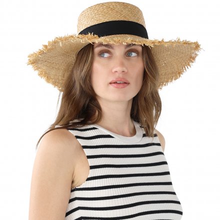 Stråhatt - Gårda Cadiz Sun Hat (natur/svart)