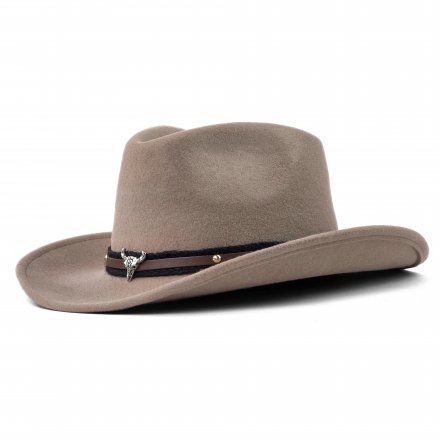Hattar - Gårda Santaquin Crushable Wool felt Western hat (taupe)