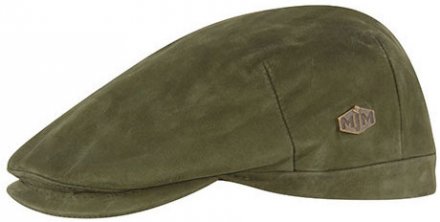 Gubbkeps / Flat cap - MJM Hunter Leather (grön)
