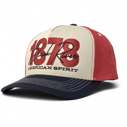 Keps - Black River 1878 Trucker (creme/röd/navy)