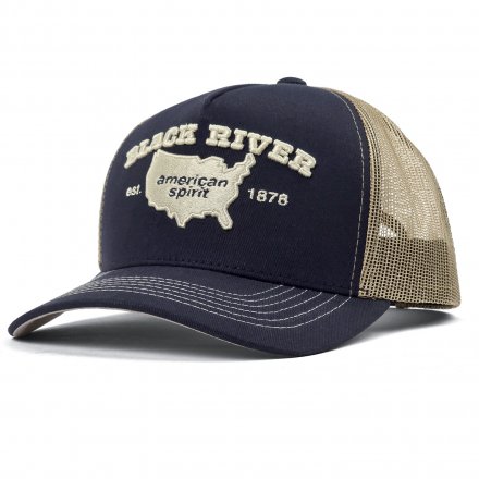 Keps - Black River America Trucker (navy/creme)