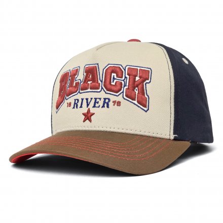 Keps - Black River Texas Trucker (creme/navy/brun)
