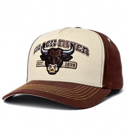 Keps - Black River Cow Trucker (creme/brun)