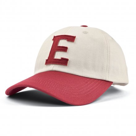 Keps - Gårda Letter Cap 'E' (vit/röd)