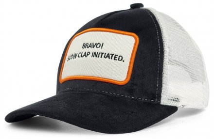 Keps - Gårda Velvet Trucker Slow Clap (svart/vit)