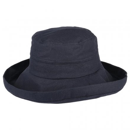 Hattar - Sur la Tête Lily Linen-Cotton Sun Hat (Navy)
