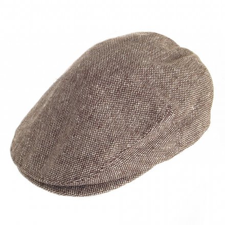 Gubbkeps / Flat cap - Jaxon Hats Marl Tweed Flat Cap (brun)