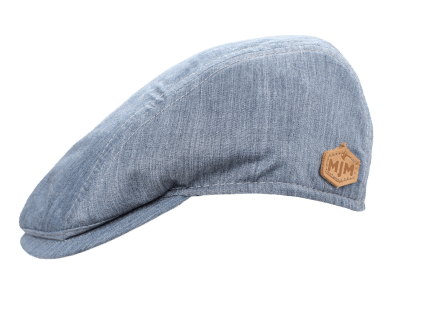 Gubbkeps / Flat cap - MJM Daffy-3 Organic Wool (blå)