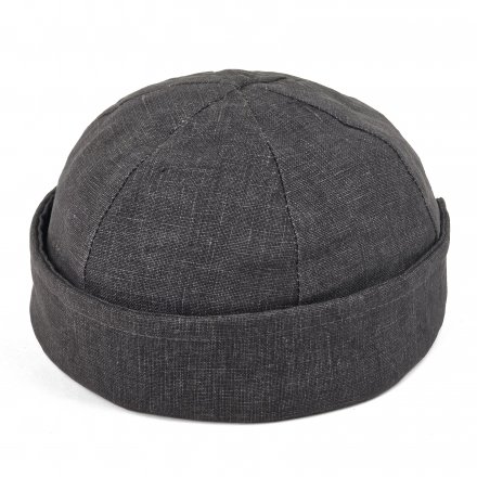 Mössor - Gårda Cavo Linen Docker Beanie (Mörkgrå)