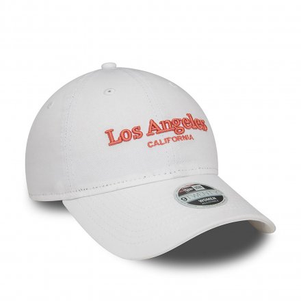 Lippis - New Era Los Angeles Wordmark 9TWENTY (valkoinen)
