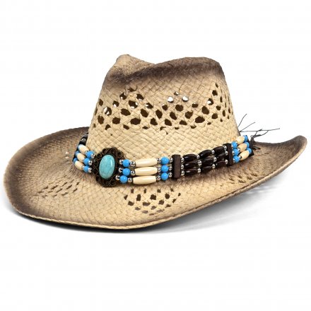 Stråhatt - Gårda Antibes Western Hat (natur)