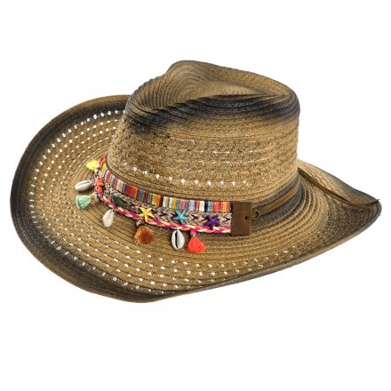 Stråhatt - Gårda Cassis Western Hat (brun)