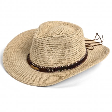 Stråhatt - Gårda Marseille Western Hat (beige)