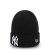 Mössor - New Era Cuff Knit Beanie New York Yankees (Svart)