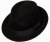 Hattar - Gårda Padua Trilby Wool Hat (svart)