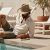 Stråhatt - Gårda Agulo Natural Straw Trilby (natur/creme)