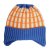 Mössa Barn - Gårda Lönneberga Beanie (orange/blå)
