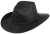 Hattar - Jaxon Hats Buffalo Skinnhatt (svart)