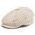 Gubbkeps / Flat cap - Gårda Barnaby Striped Newsboy (beige)