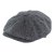 Gubbkeps / Flat cap - Gårda Premium Oakham Wool Newsboy (svart/vit)