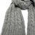 Halsdukar - Gårda Sölden Cable Knit Wool Mix Scarf (grå)