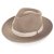 Hattar - Gårda Belluno Crushable Wool felt Fedora (beige)