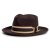Hattar - Gårda Belluno Crushable Wool felt Fedora (brun)