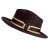 Hattar - Gårda Belluno Crushable Wool felt Fedora (brun)